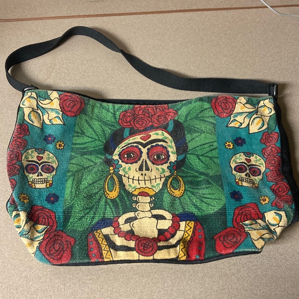 Colorful Day of the Dead Themed Women's Bag